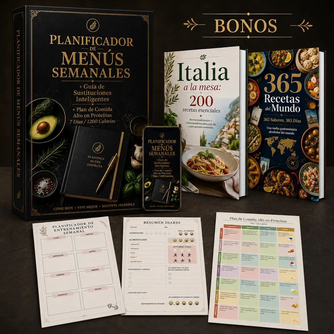 Combo digital: Tablet, Celular y Libros del Planificador Semanal